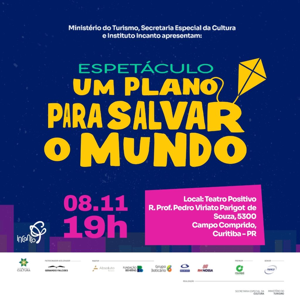 ONG realiza espetáculo infantil gratuito que aborda problemas sociais de forma lúdica no Teatro Positivo