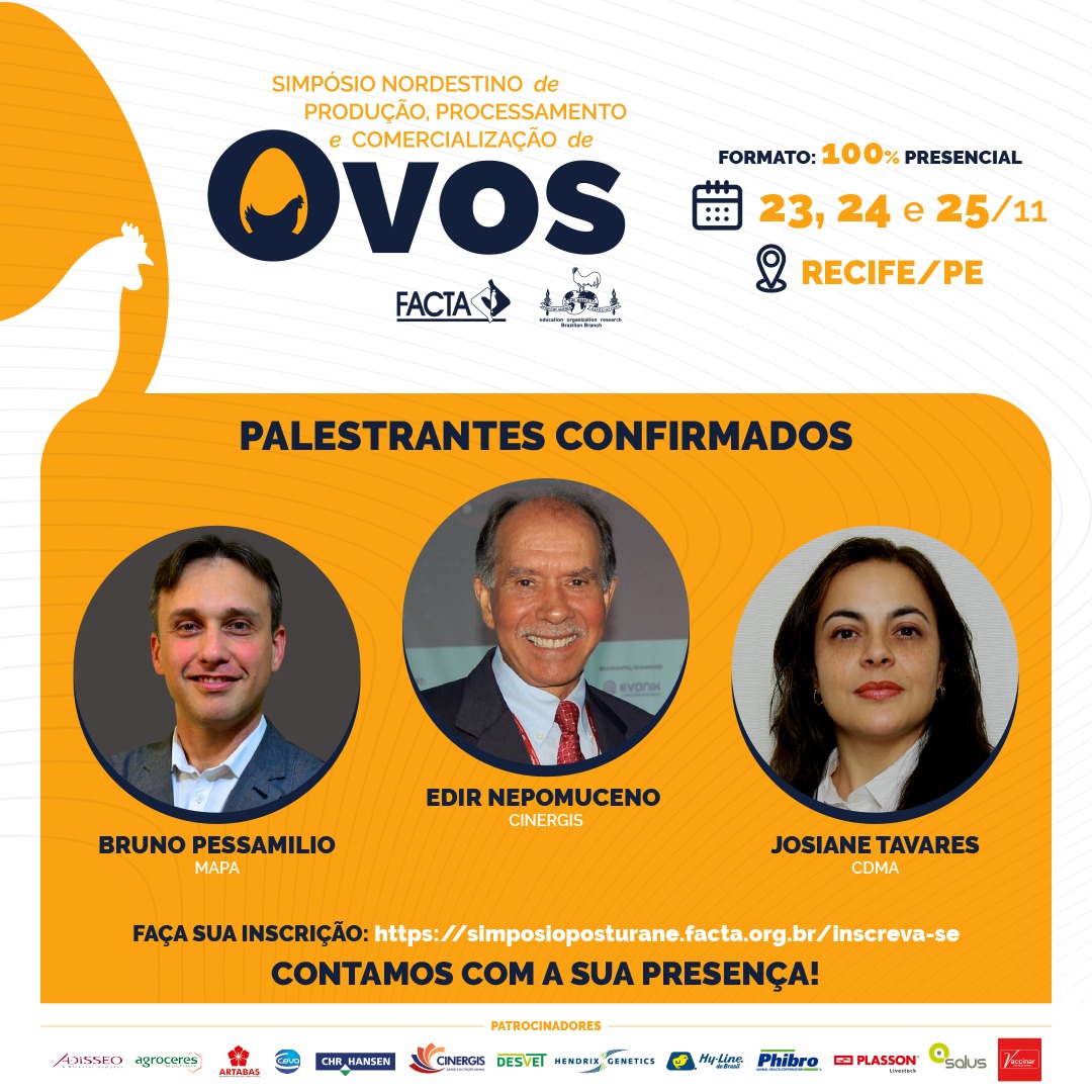 Simpósio FACTA avaliará mercado, produção e questões técnicas para o avanço do setor de postura