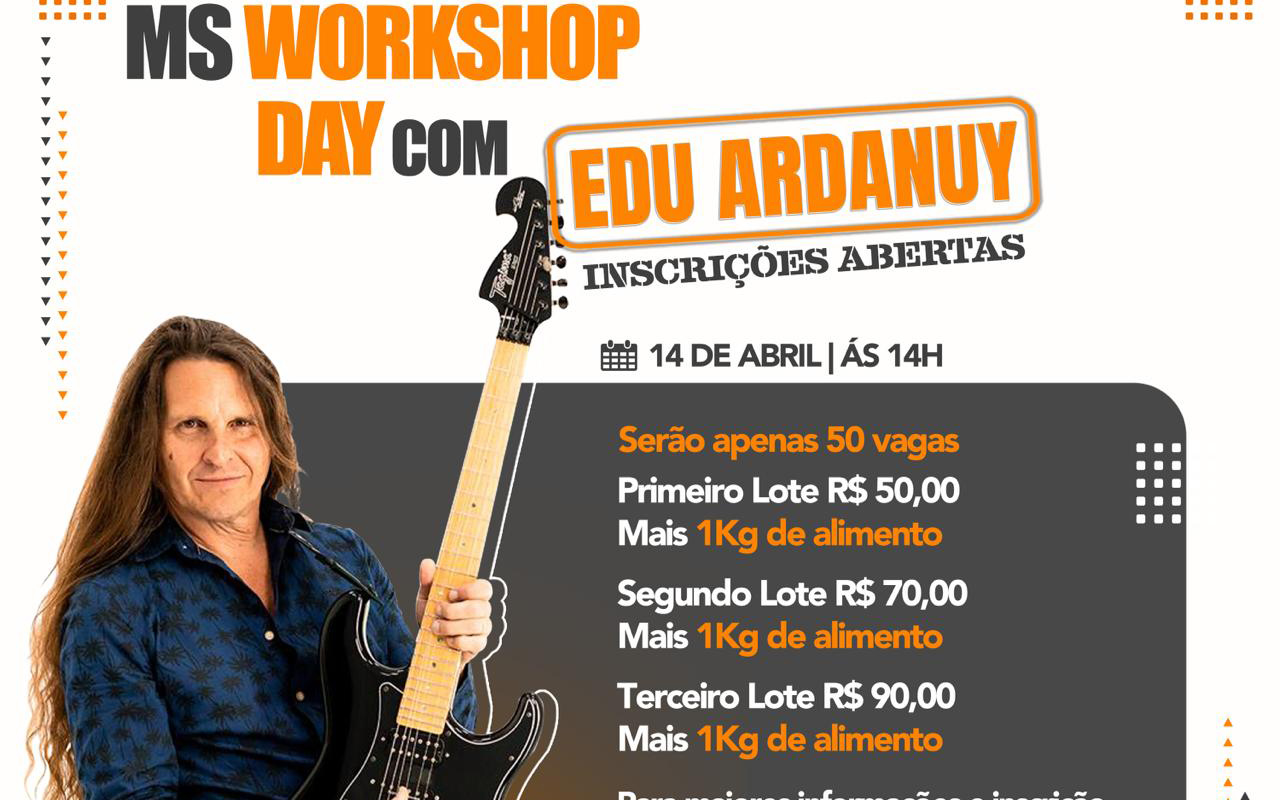 Produtora musical de Curitiba promove workshop com guitarrista renomado