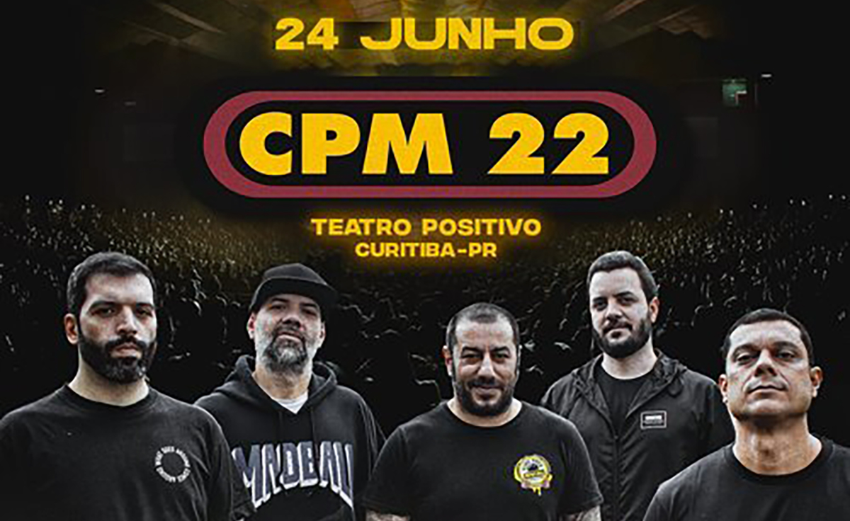 CPM 22 anuncia show em Curitiba para o dia 24 de junho