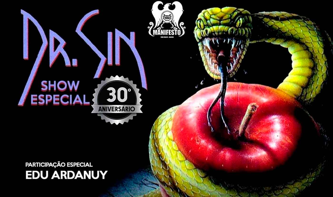 Dr. Sin celebra 30 anos de seu primeiro álbum com um show único no Manifesto Bar, em São Paulo