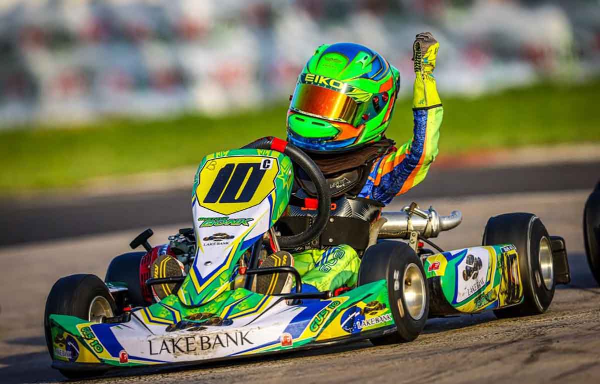Promessa do kart brasileiro, Gustavo Bonk conta com novo patrocínio para buscar vaga no Bahrein