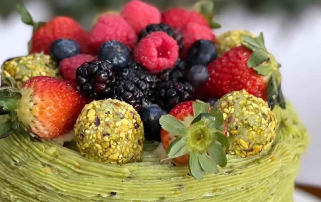 Bolo de pistache se destaca no mercado da confeitaria