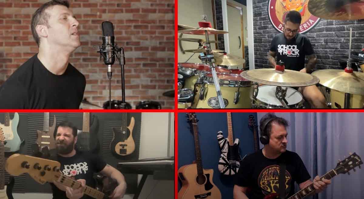 School of Rock Brasil lança banda virtual com professores e o vocalista Bruno Sutter interpretando “Highway Star”, do Deep Purple