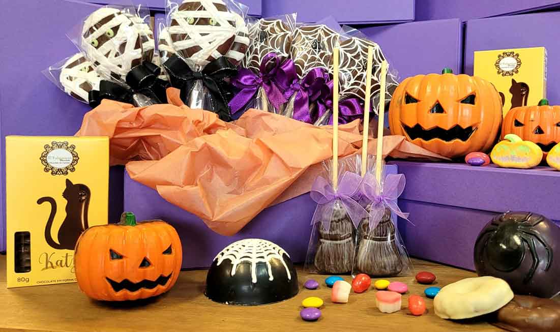Chocolates temáticos animam Festa de Halloween