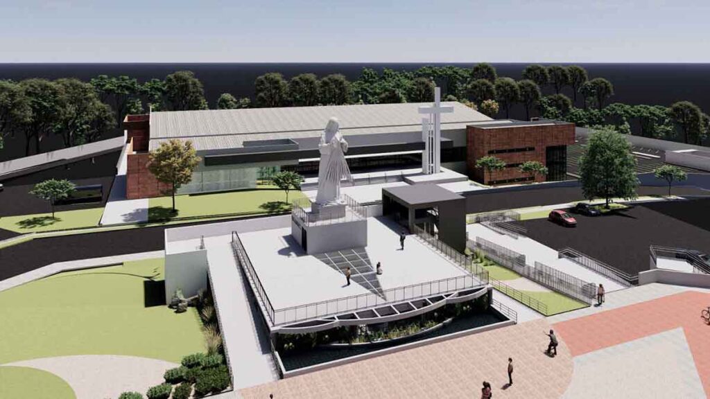 Grandiosa estátua de Jesus Misericordioso será inaugurada em Curitiba