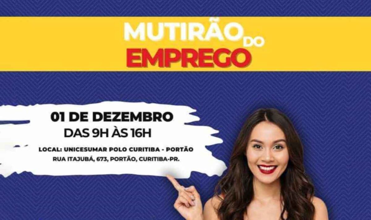 Mutirão oferece 200 vagas de emprego