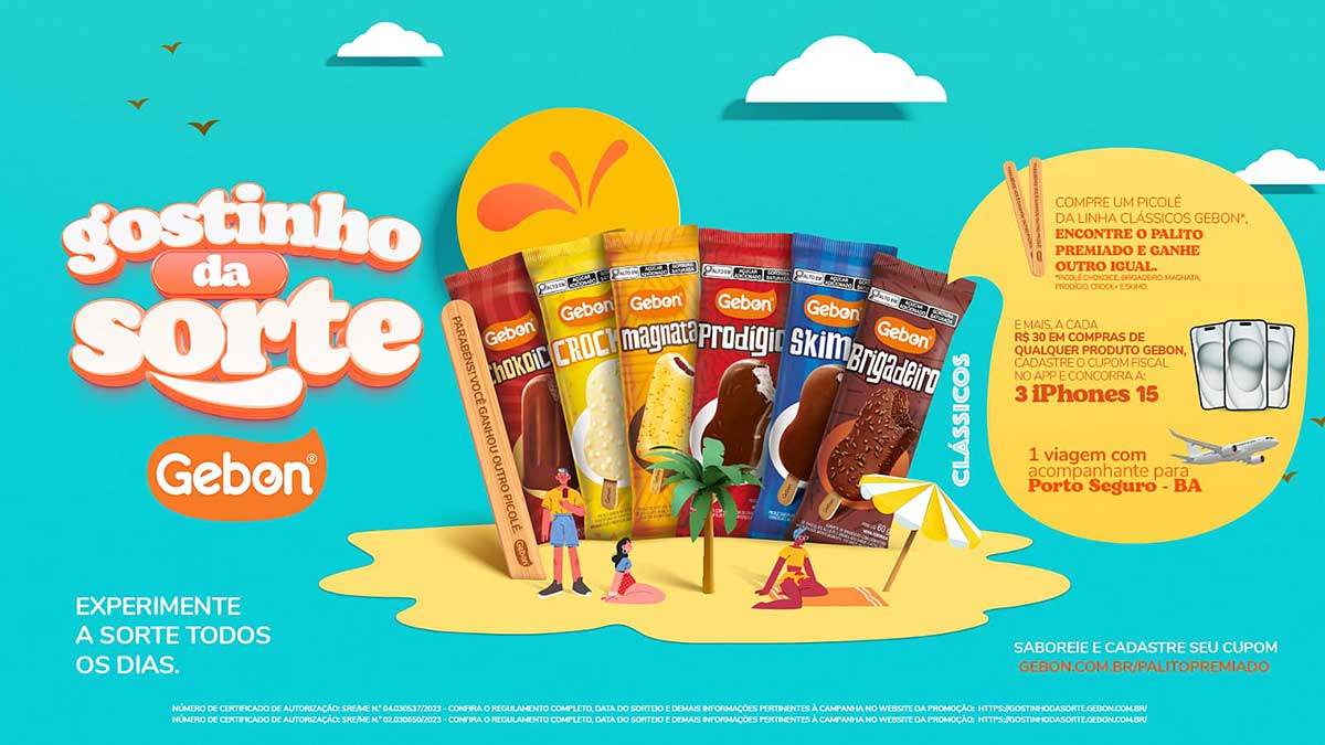 Gebon resgata nostalgia do Palito Premiado no setor de sorvetes