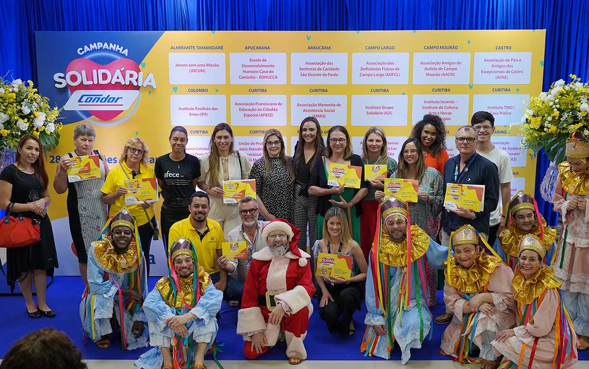 Instituições de Curitiba receberam doação da Campanha Solidária Condor
