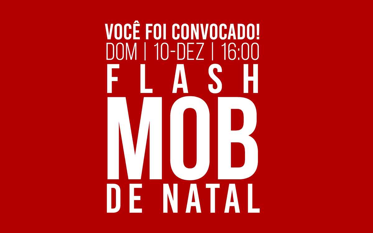 Flash Mob de Natal em Curitiba: a sua voz fará toda a diferença nesta celebração natalina