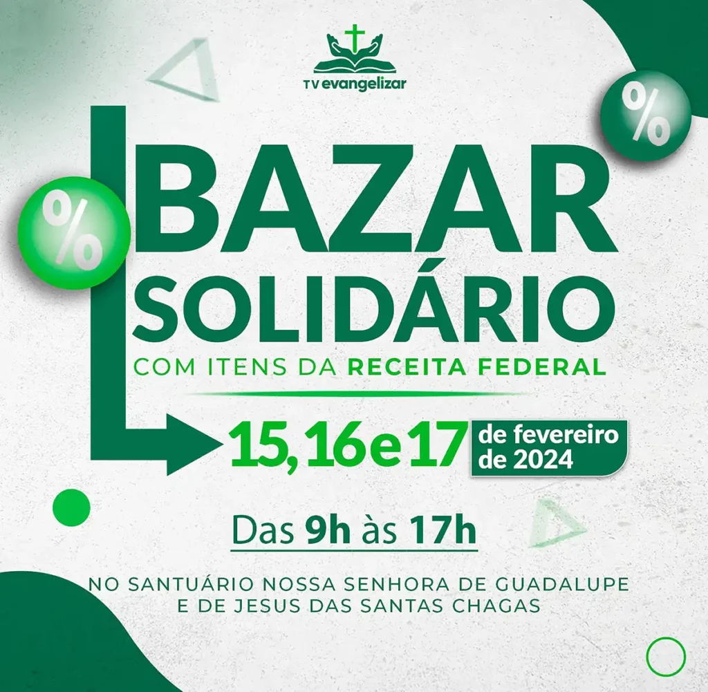 Obra Evangelizar recebe bazar de produtos apreendidos pela Receita Federal Obra Evangelizar recebe bazar de produtos apreendidos pela Receita Federal