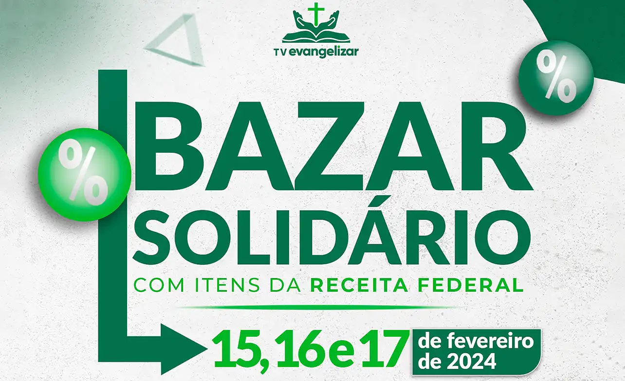 Obra Evangelizar recebe bazar de produtos apreendidos pela Receita Federal
