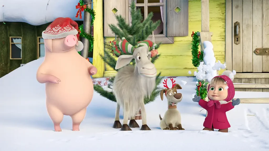 Animação "Masha e o Urso: Diversão em Dobro"