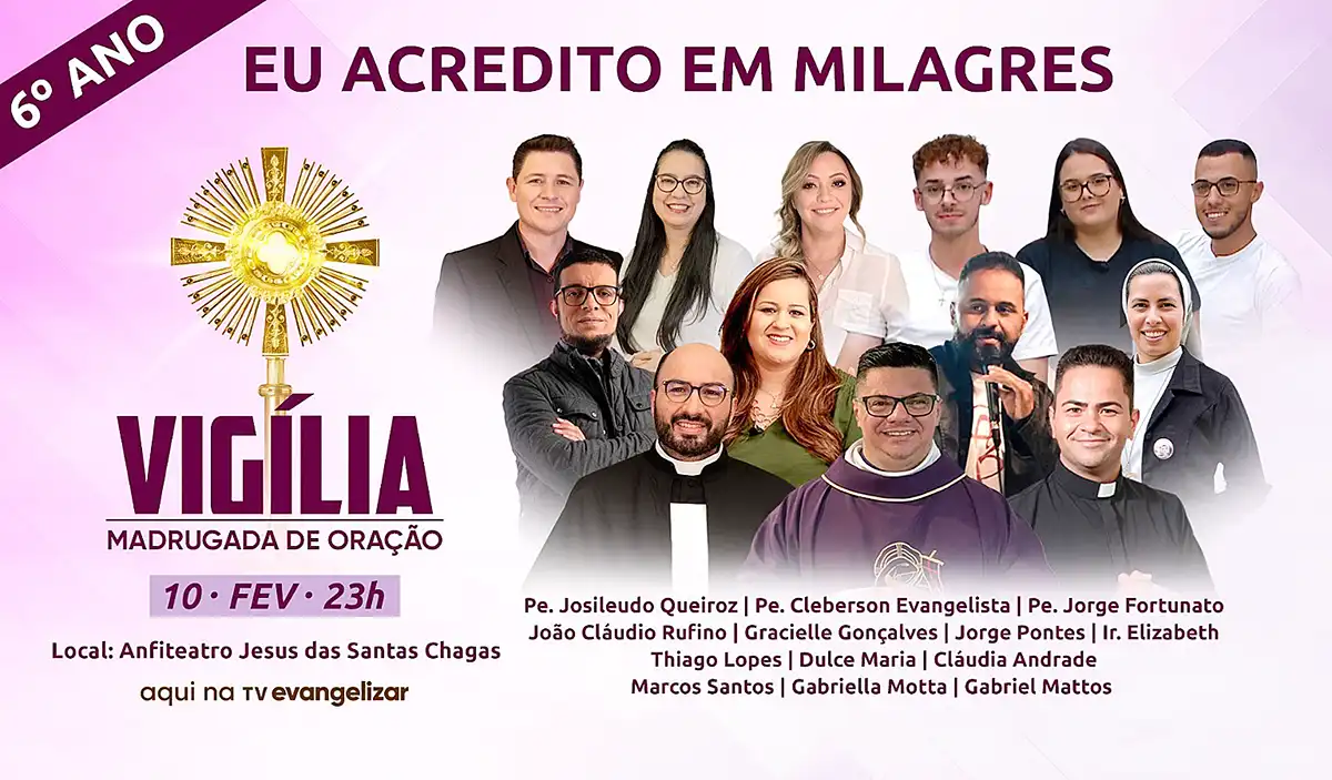 Jornada espiritual: TV Evangelizar tem programação especial para as madrugadas de Carnaval