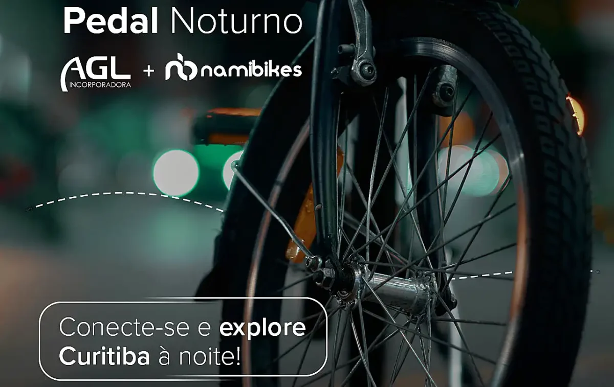 AGL e Nami Bikes promovem pedalada noturna em Curitiba AGL e Nami Bikes promovem pedalada noturna em Curitiba