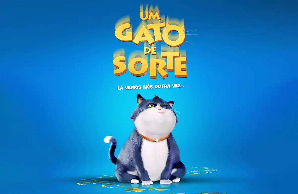 Animação “Um Gato de Sorte” ganha cartaz e primeiro trailer