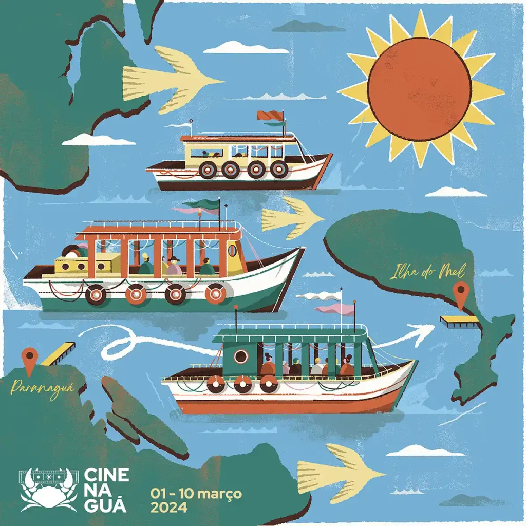 Cinenaguá: Ilha do Mel recebe, neste fim de semana, super telão com exibição gratuita de clássicos do cinema