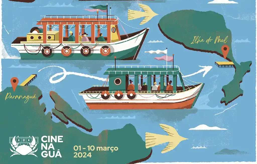 Cinenaguá: Ilha do Mel recebe, neste fim de semana, super telão com exibição gratuita de clássicos do cinema