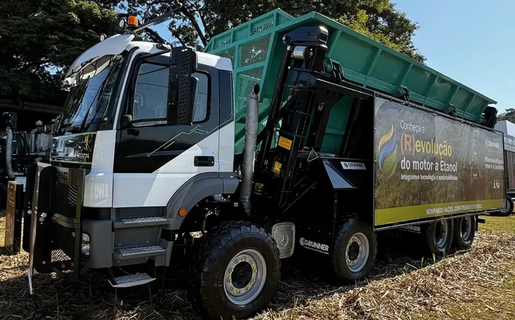 Grunner lança na Agrishow motor de equipamento para o campo movido a etanol