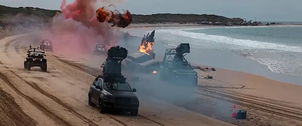 O Dublê, novo filme de ação da Universal Pictures, quebra recorde mundial de giros com carros após uma explosão