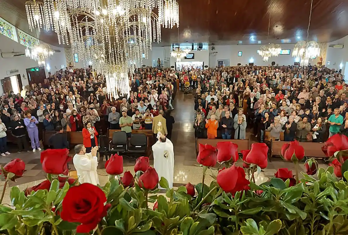 66ª Festa de Santa Rita de Cássia deve atrair milhares de fiéis ao Santuário do Hauer, em Curitiba
