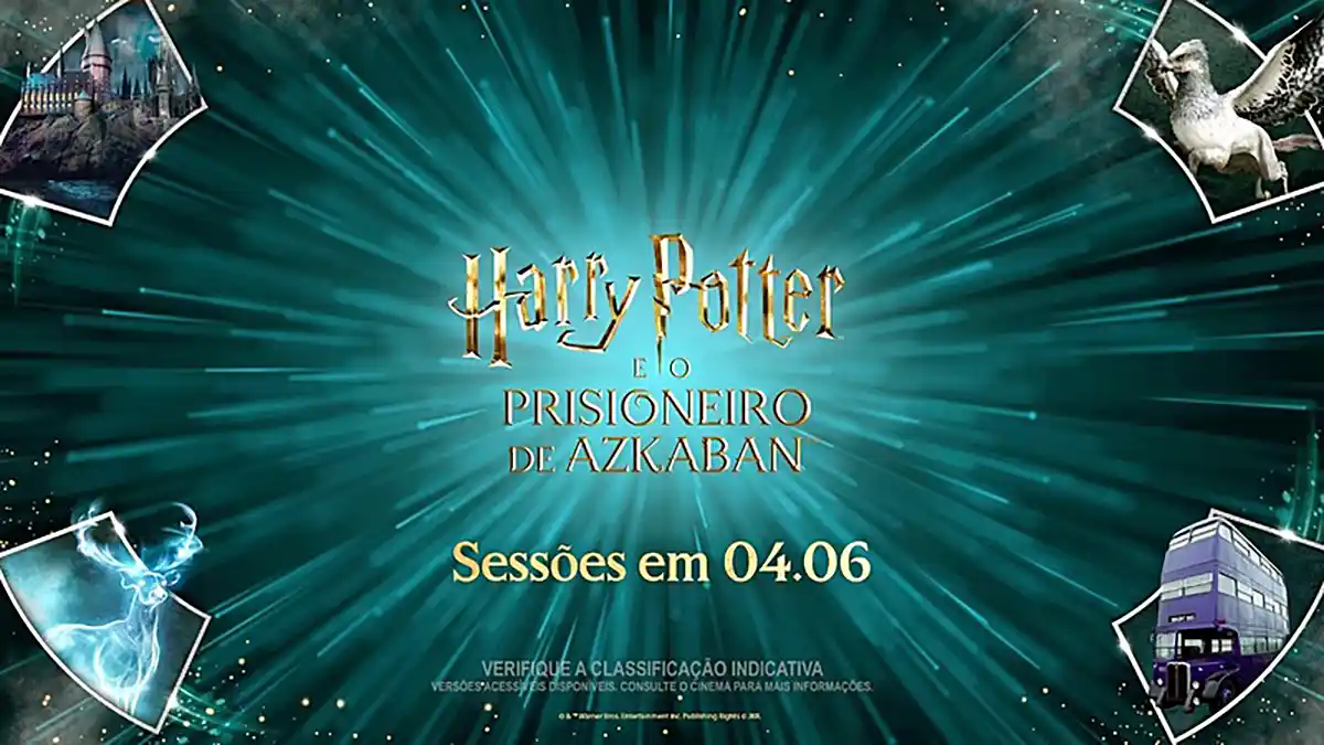 Harry Potter e o Prisioneiro de Azkaban retorna às telonas com exibições exclusivas no dia 4 de junho