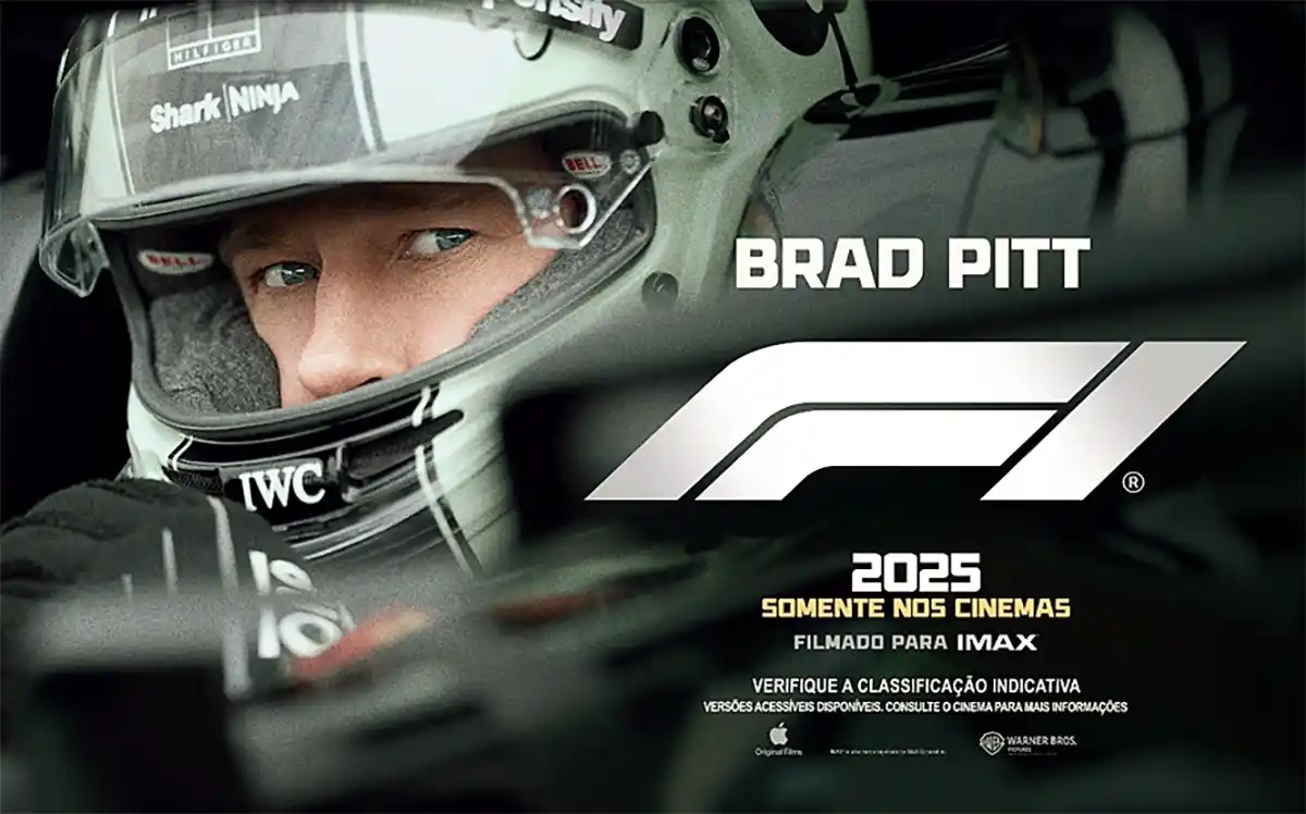 Warner Bros. divulga primeiro pôster de F1, novo longa com Brad Pitt