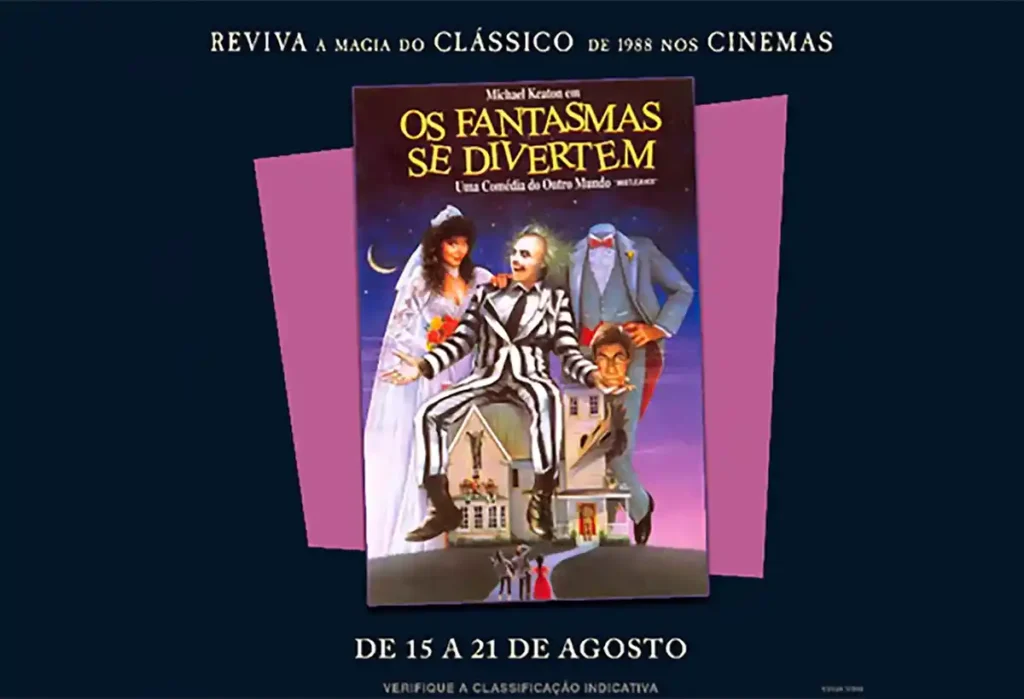 Warner anuncia reexibição de Os Fantasmas Se Divertem (1988) nos cinemas para aquecer o lançamento do segundo filme