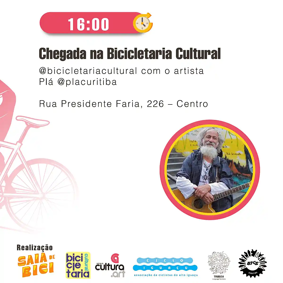 Em aniversário conjunto, Rádio Cultura e Bicicletaria Cultural farão festa pelas ruas da cidade Em aniversário conjunto, Rádio Cultura e Bicicletaria Cultural farão festa pelas ruas da cidade