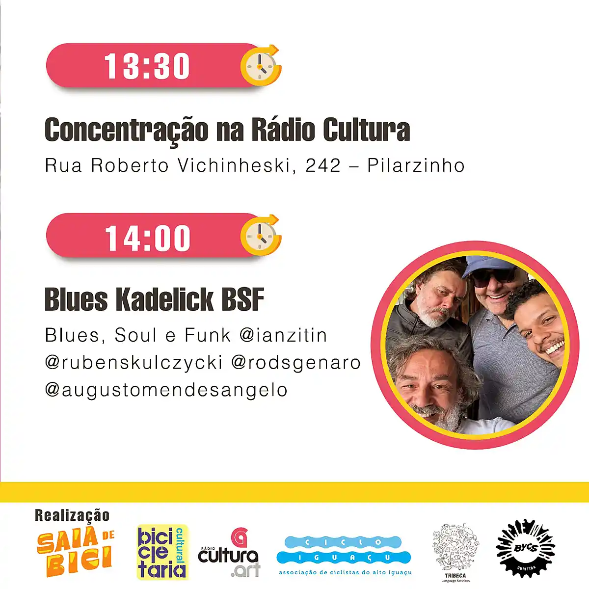 Em aniversário conjunto, Rádio Cultura e Bicicletaria Cultural farão festa pelas ruas da cidade Em aniversário conjunto, Rádio Cultura e Bicicletaria Cultural farão festa pelas ruas da cidade