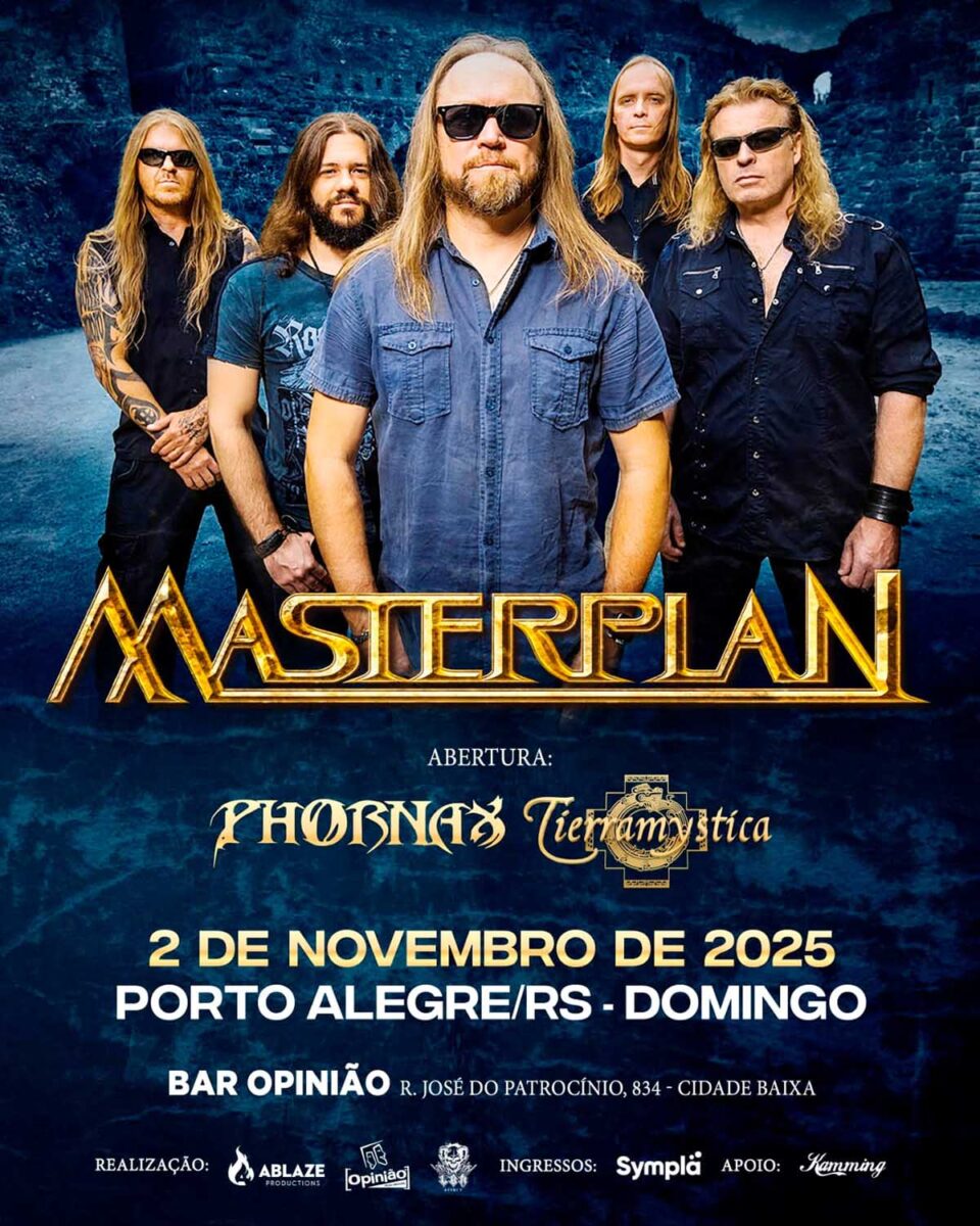 Tierramystica será banda de abertura nos shows do Masterplan em Curitiba em 2025 Tierramystica será banda de abertura nos shows do Masterplan em Curitiba em 2025
