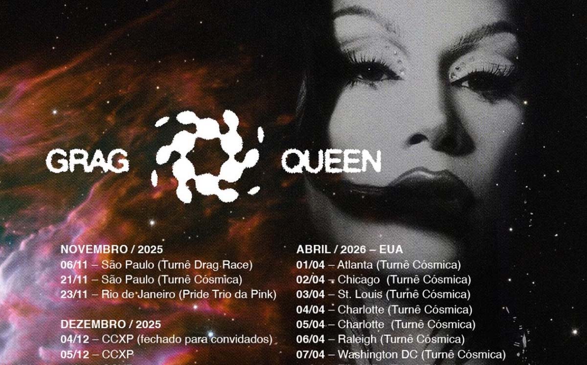 Grag Queen apresenta agenda nacional e internacional e inicia uma nova era com a turnê “Cósmica”