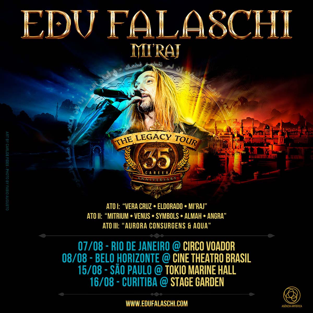 Edu Falaschi anuncia Mi'raj & The Legacy Tour; fãs podem votar no repertório Edu Falaschi anuncia Mi'raj & The Legacy Tour; fãs podem votar no repertório