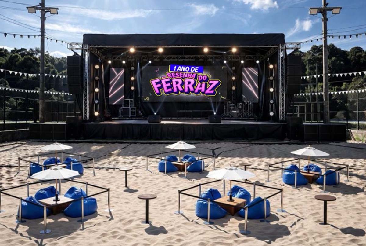 Chácara Paraíso do Sol promove festival “pé na areia” e mistura ritmos neste domingo com a Resenha do Ferraz