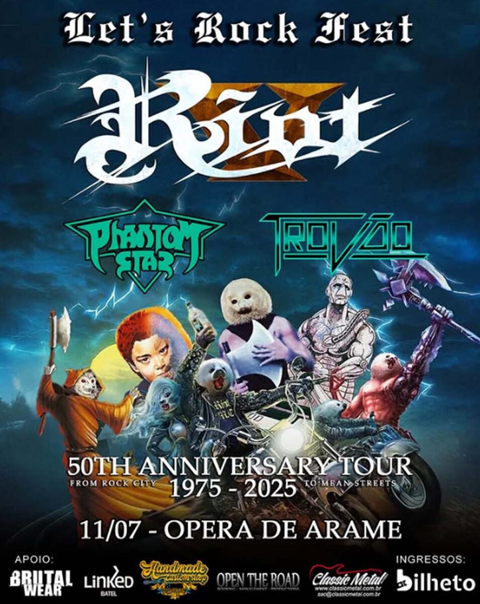 Lenda do heavy metal, Riot V se apresenta na Ópera de Arame em julho Lenda do heavy metal, Riot V se apresenta na Ópera de Arame em julho
