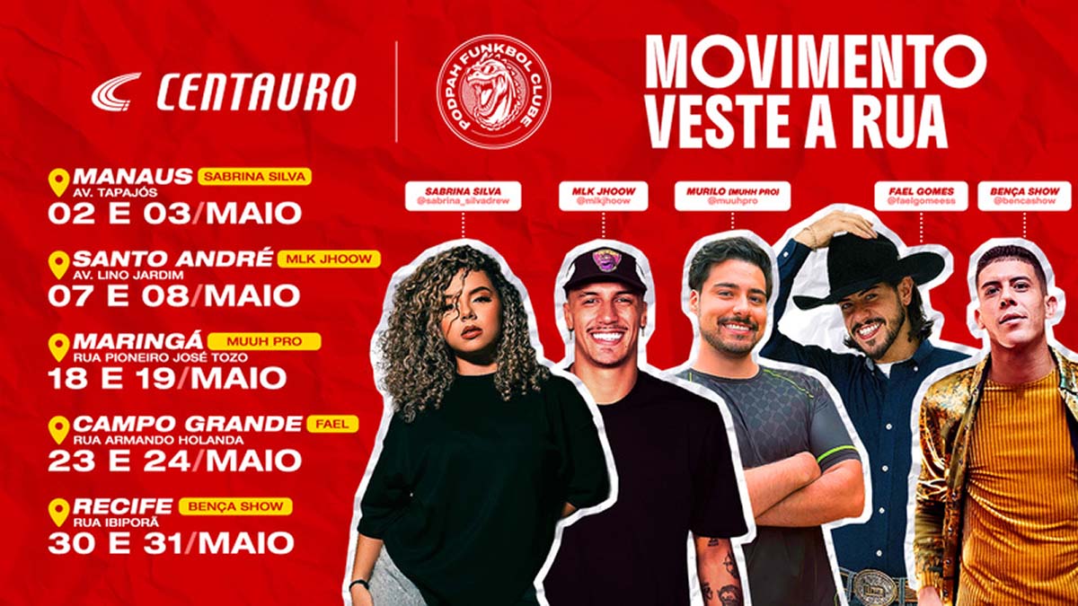 Maringá entra no clima do futebol com “Veste a Rua” e convida público a colorir a cidade
