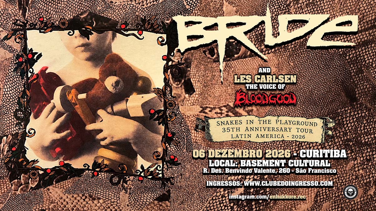 Bride confirma show em Curitiba em turnê de despedida Bride confirma show em Curitiba em turnê de despedida