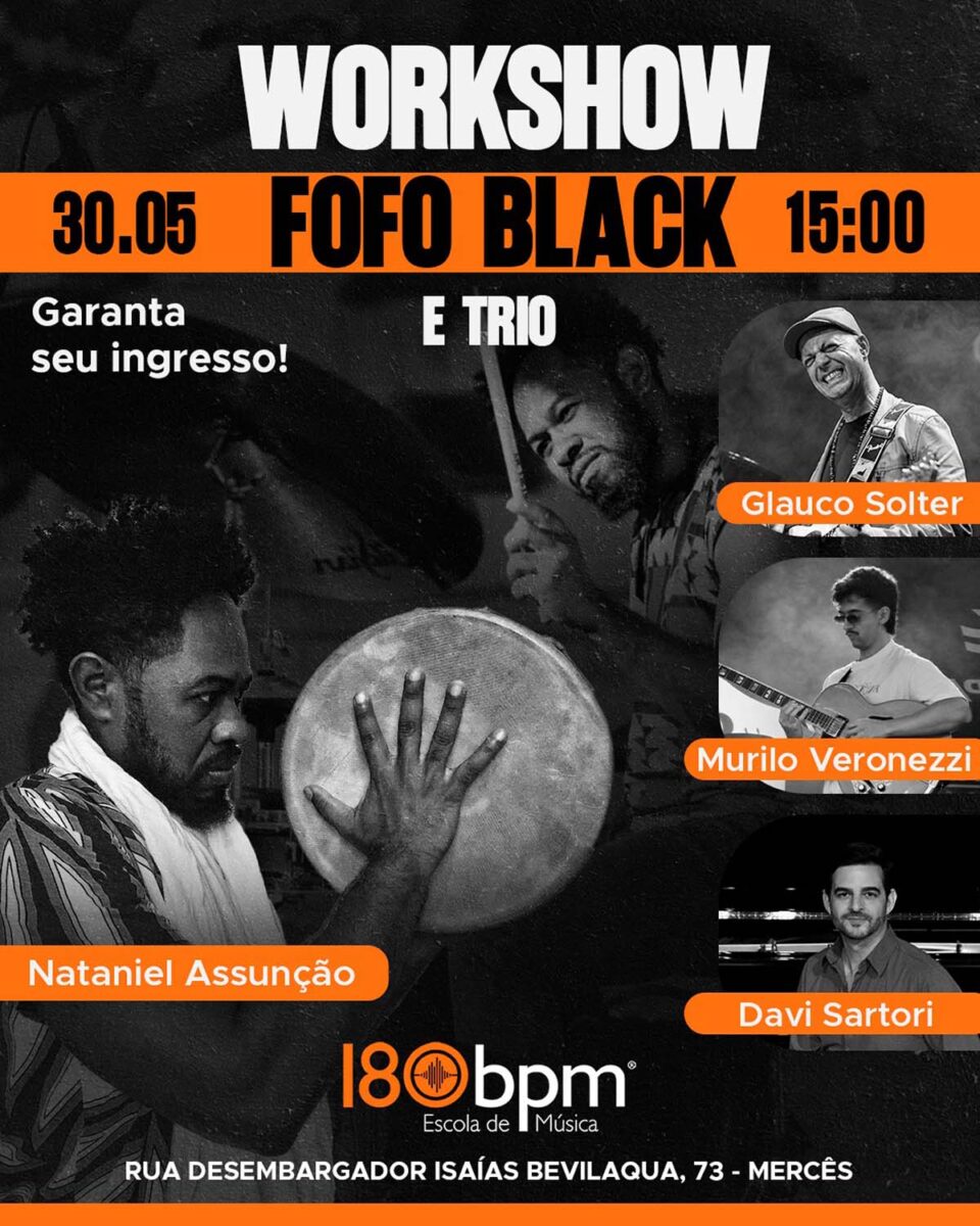 Lenda da música brasileira, baterista Nataniel Assunção faz workshop em Curitiba esta semana Lenda da música brasileira, baterista Nataniel Assunção faz workshop em Curitiba esta semana