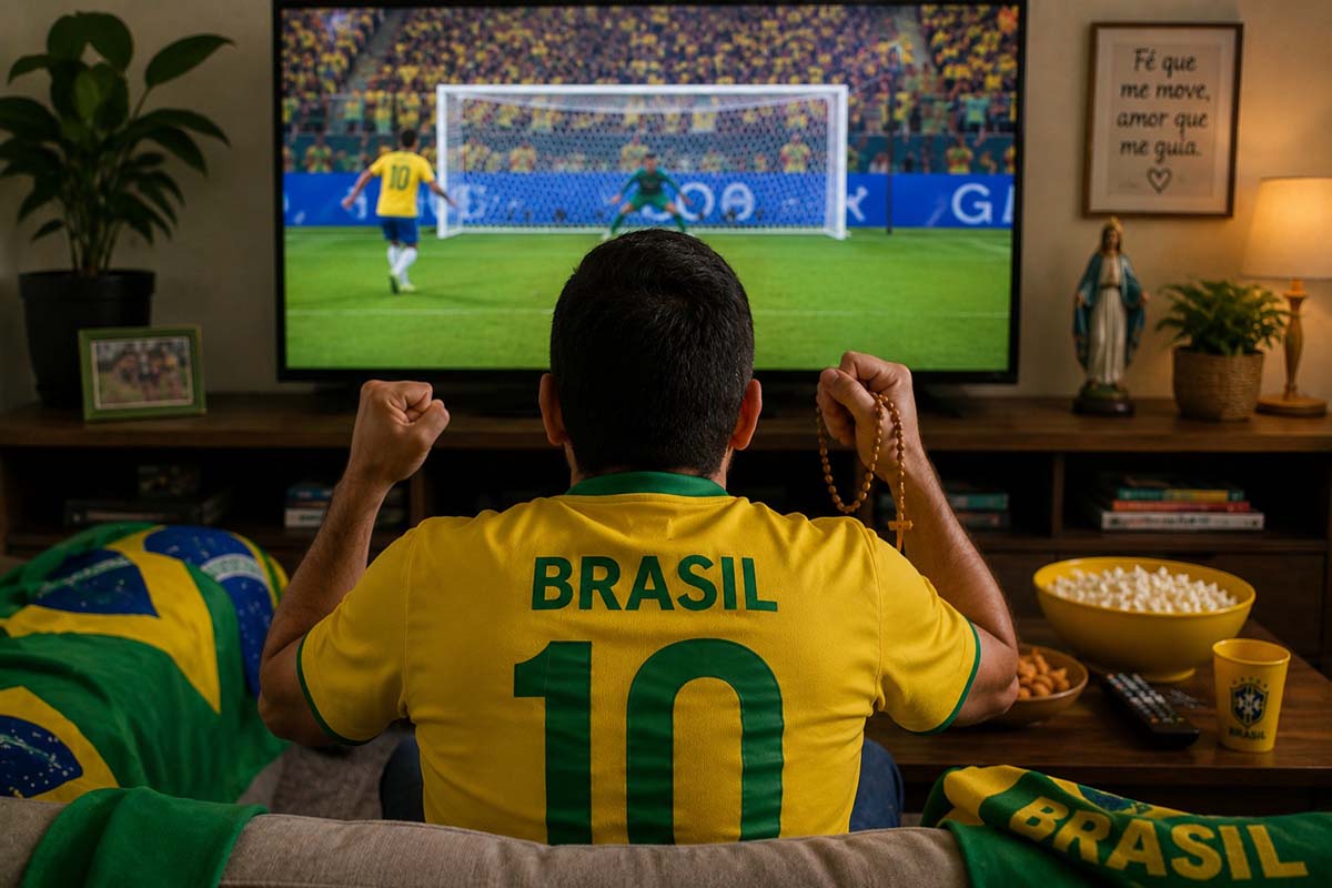Com fé no pé: catolicismo permite rezar pelo Brasil na Copa, mas nem tudo vale