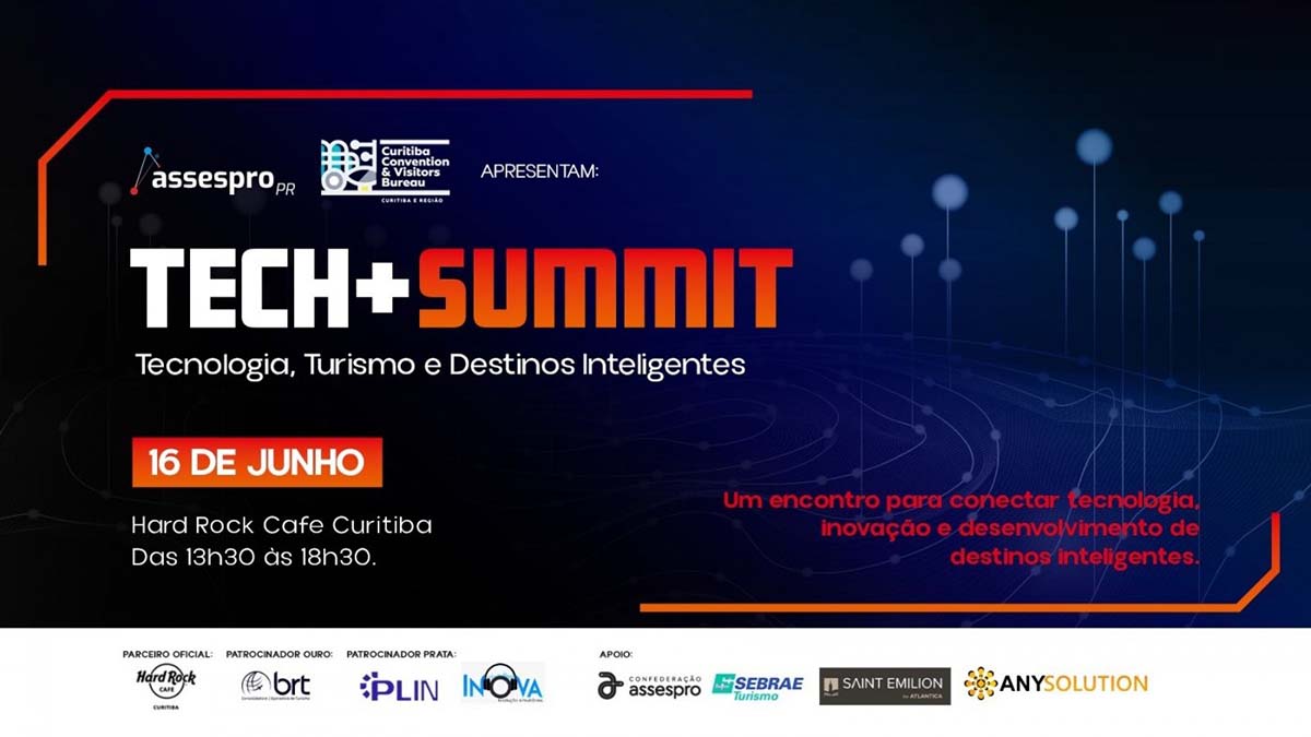 Tech+Summit reúne trade do turismo e eventos nesta semana para debater “Tecnologia, Turismo e Destinos Inteligentes”