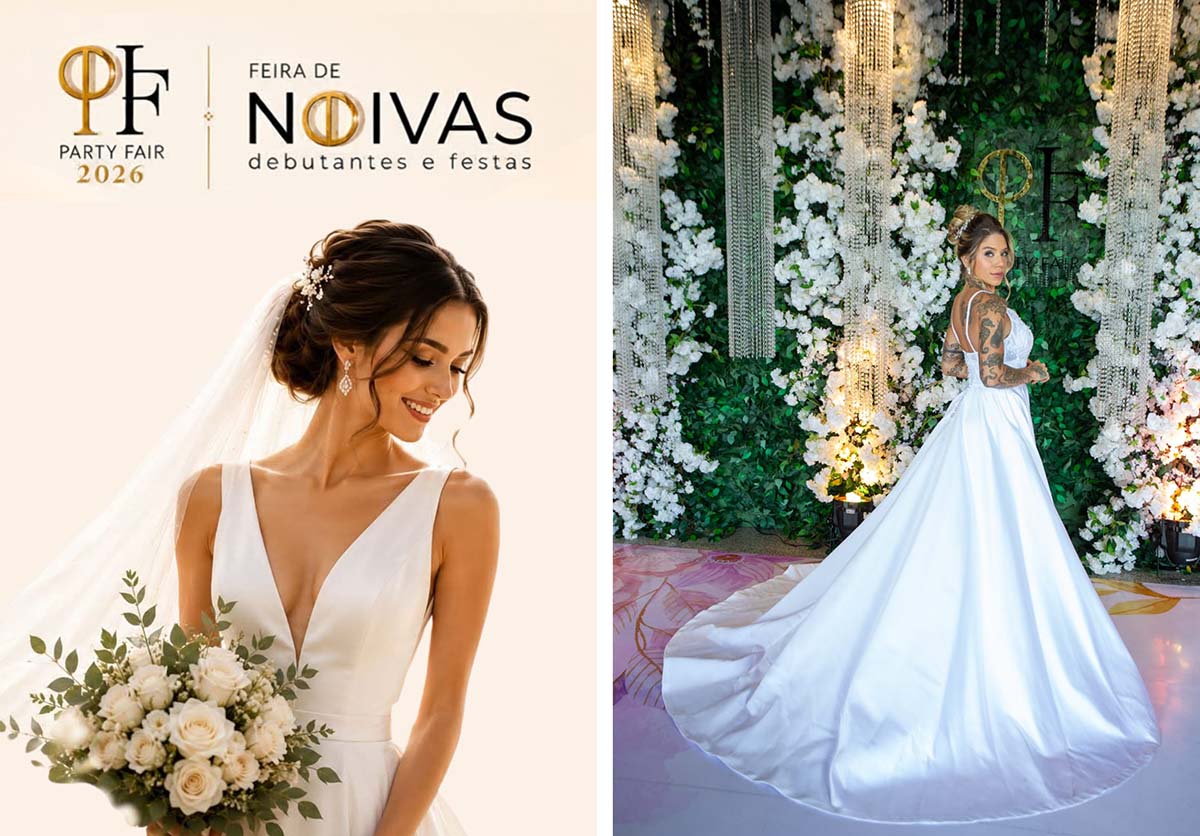 Party Fair 2026 acontece neste final de semana e reúne as principais tendências para noivas, debutantes e festas em Curitiba