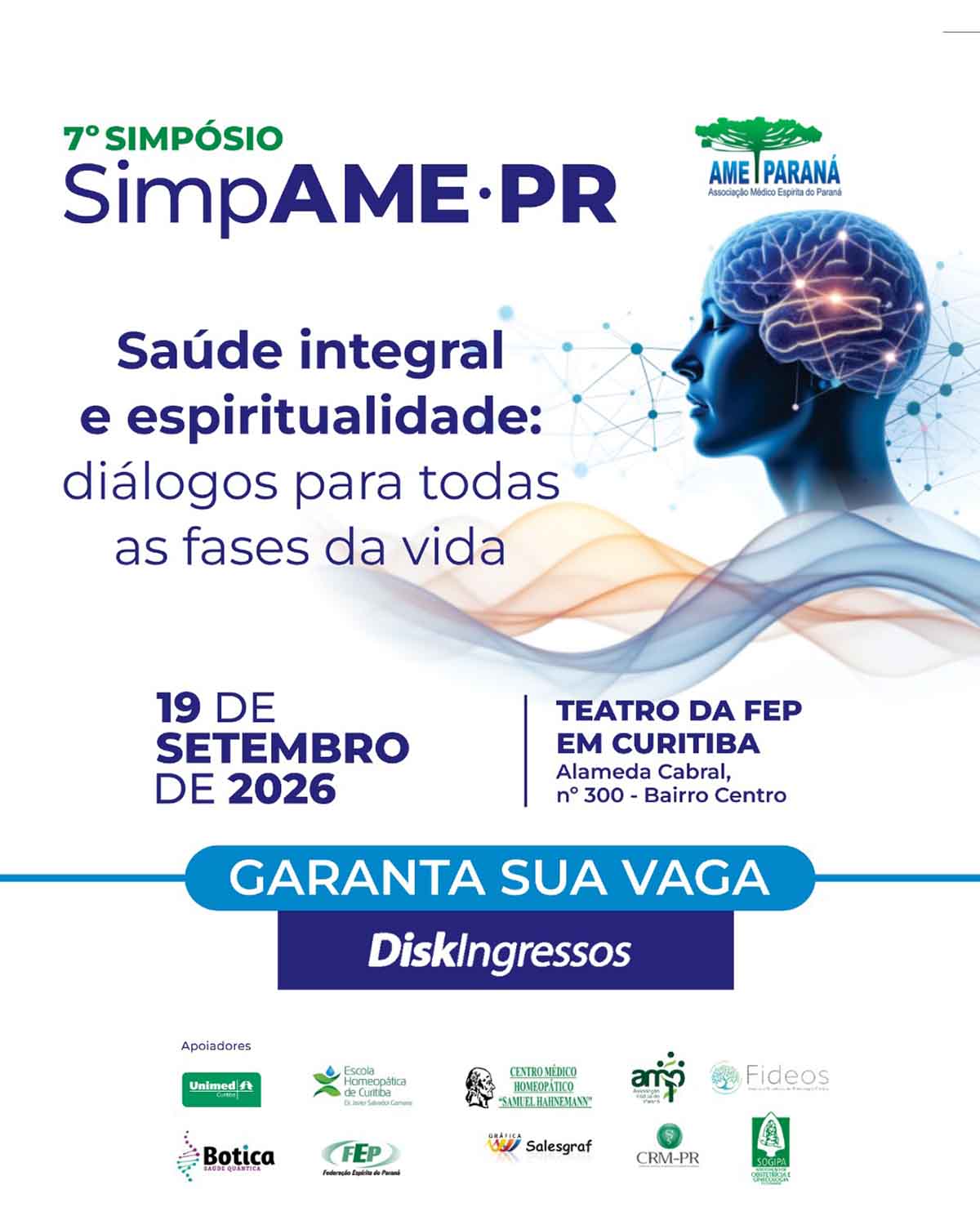 Curitiba sedia simpósio que une medicina, ciência e espiritualidade neste sábado, no Teatro da FEP Curitiba sedia simpósio que une medicina, ciência e espiritualidade neste sábado, no Teatro da FEP