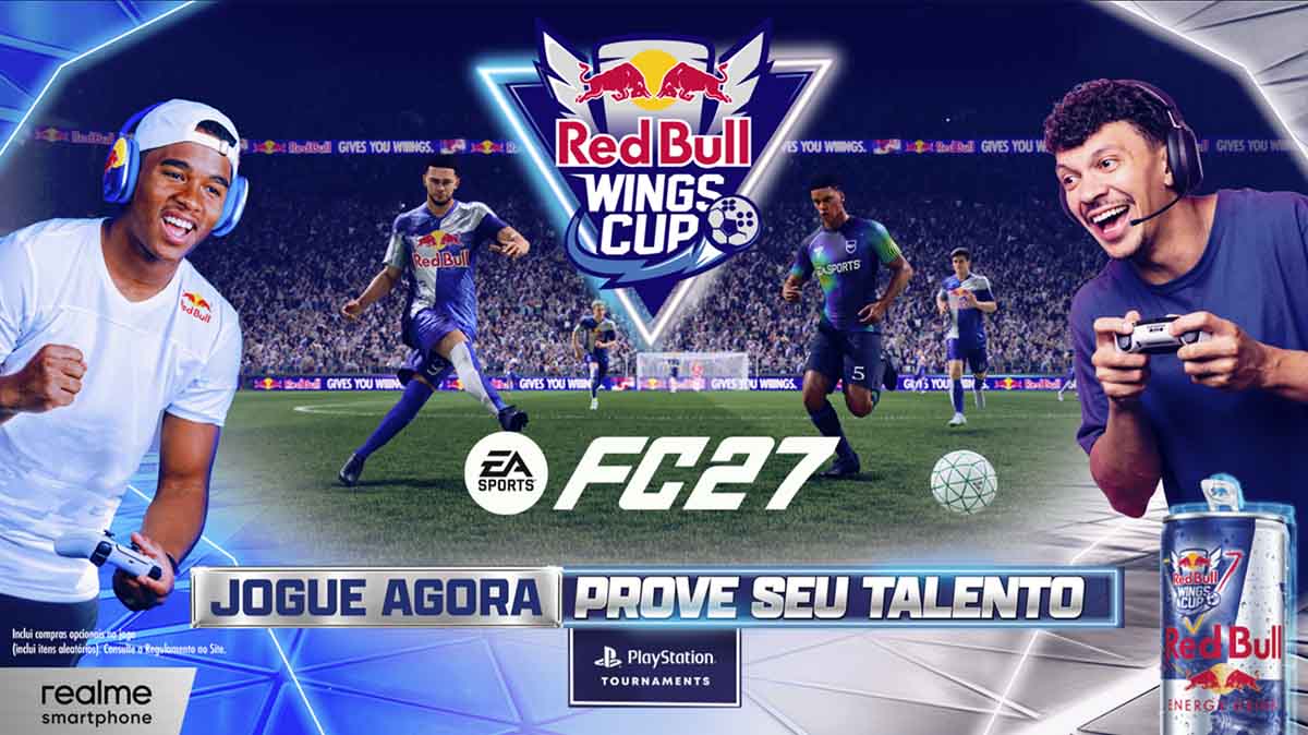 Red Bull Wings Cup 2026: final nacional do torneio global de EAFC 27 acontece dia 31 no Museu Oscar Niemeyer